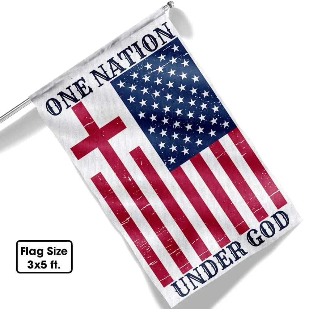One Nation Under God American Christian Religious Garden Flag