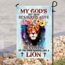 My God Not Dead Christian Lion Christian Religious Garden Flag My God Not Dead Christian Lion Christian Religious Garden Flag