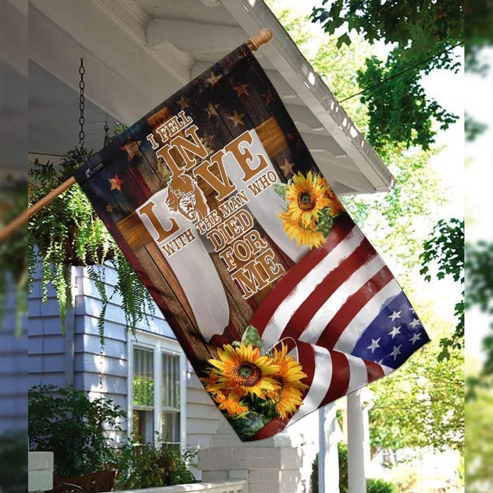 Jesus In Me Christian Religious Sunflower America US Flag Garden Flag Jesus In Me Christian Religious Sunflower America US Flag Garden Flag