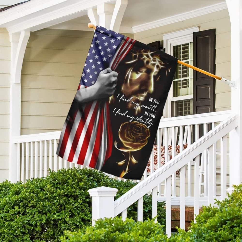 Jesus In You I Find My Worth My Identity American Christian Religious Garden Flag Jesus In You I Find My Worth My Identity American Christian Religious Garden Flag