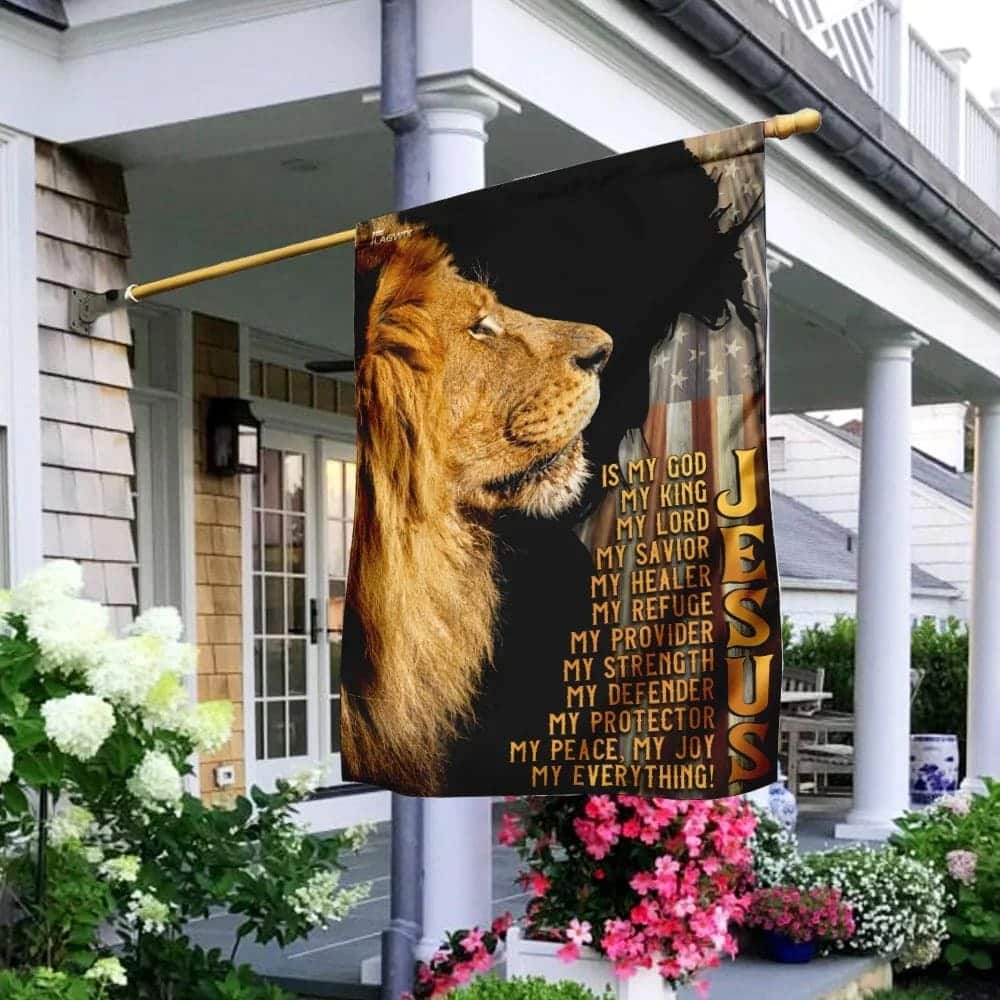 Jesus Is My Everything Christian Religious Lion Faith Garden Flag Jesus Is My Everything Christian Religious Lion Faith Garden Flag
