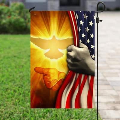 Jesus Is King Of My Life American Christian Religious Garden Flag