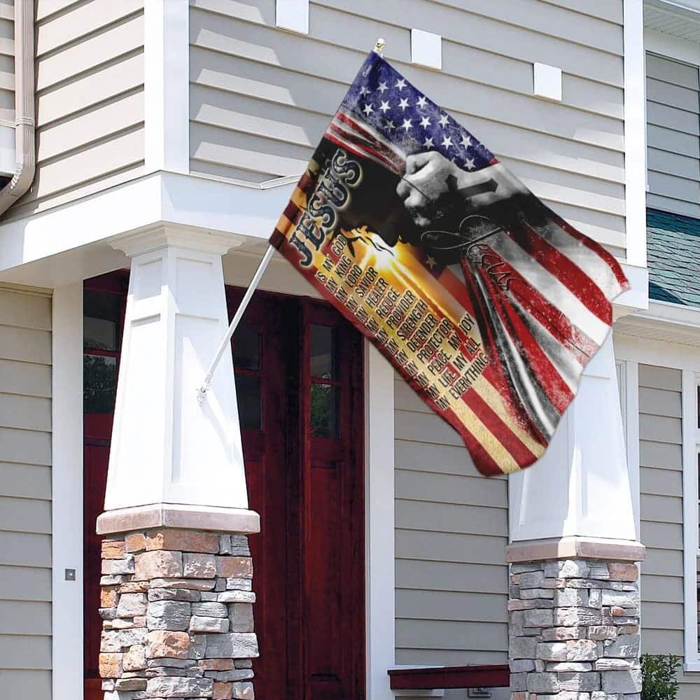 Jesus Is My Life Christian Religious Garden Flag Jesus Is My Life Christian Religious Garden Flag