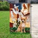 Jesus Is My Savior Chihuahua Is My Therapy Dog And Jesus Chihuahua Christian Religious Garden Flag