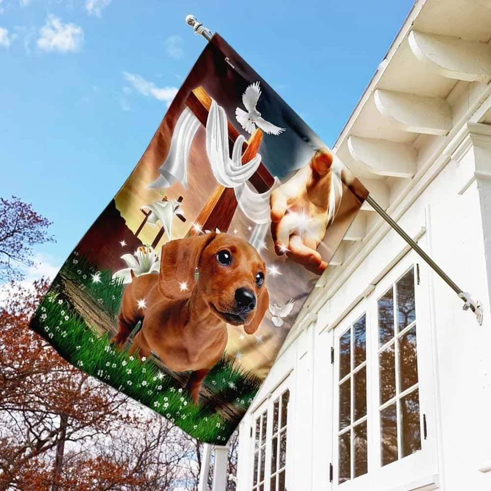 Jesus Is My Savior Dachshund Is My Therapy Christian Religious Garden Flag Jesus Is My Savior Dachshund Is My Therapy Christian Religious Garden Flag
