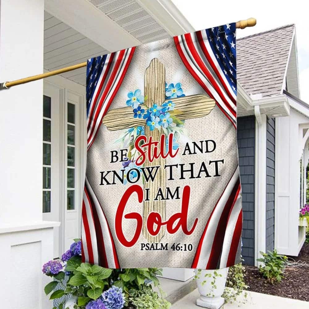 Jesus Dove Cross Symbol Be Still And Know That I Am God American Christian Religious Garden Flag Jesus Dove Cross Symbol Be Still And Know That I Am God American Christian Religious Garden Flag