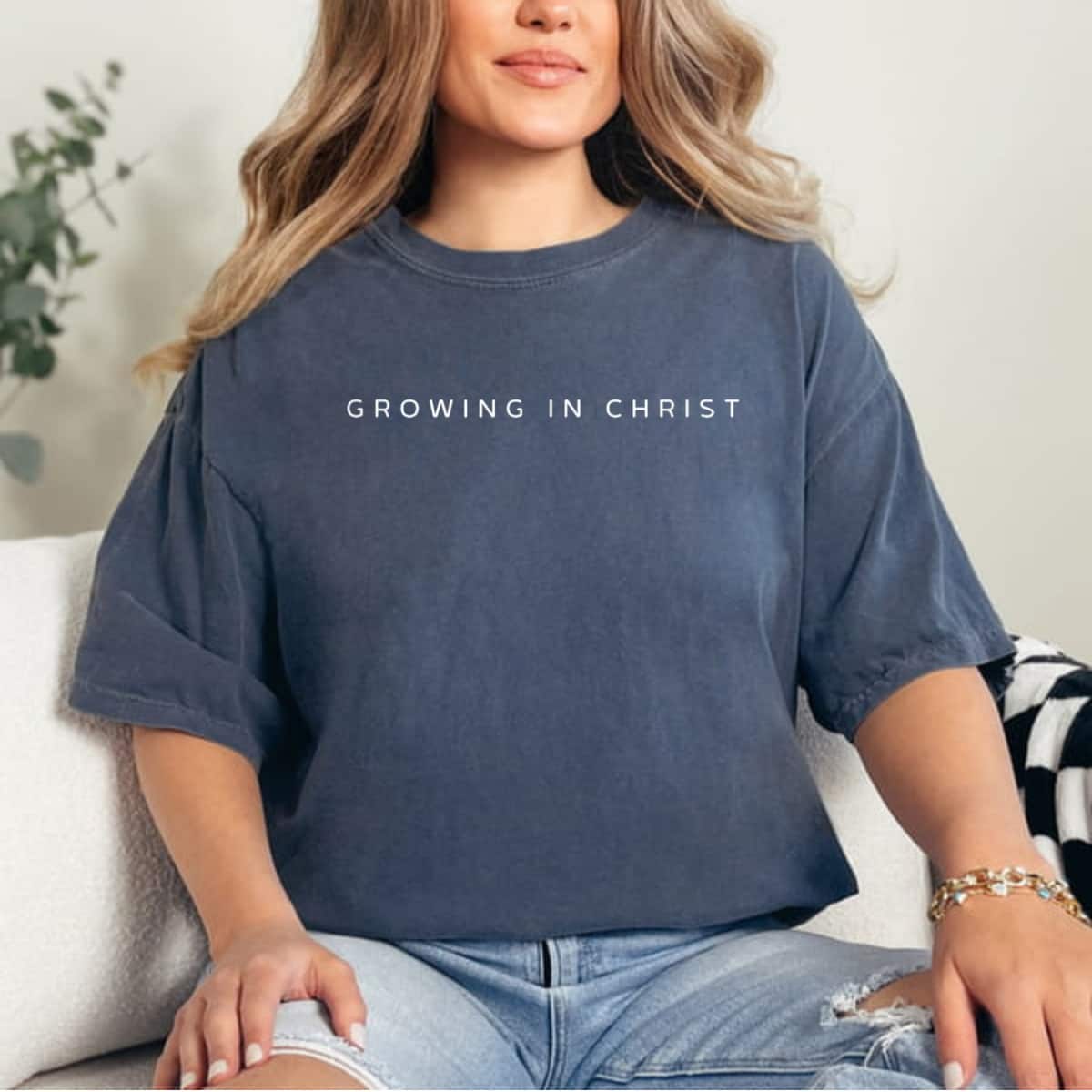 Growing In Christ Christian Faith Jesus Saved New Believer T-Shirt Growing In Christ Christian Faith Jesus Saved New Believer T-Shirt