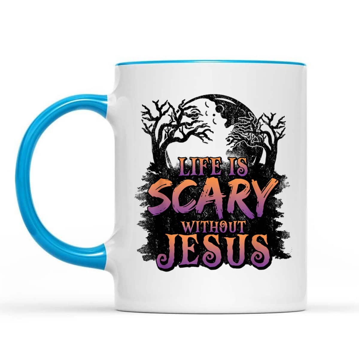 Life Is Scary Without Jesus Halloween Christian T-Shirt Gift Life Is Scary Without Jesus Halloween Christian T-Shirt Gift