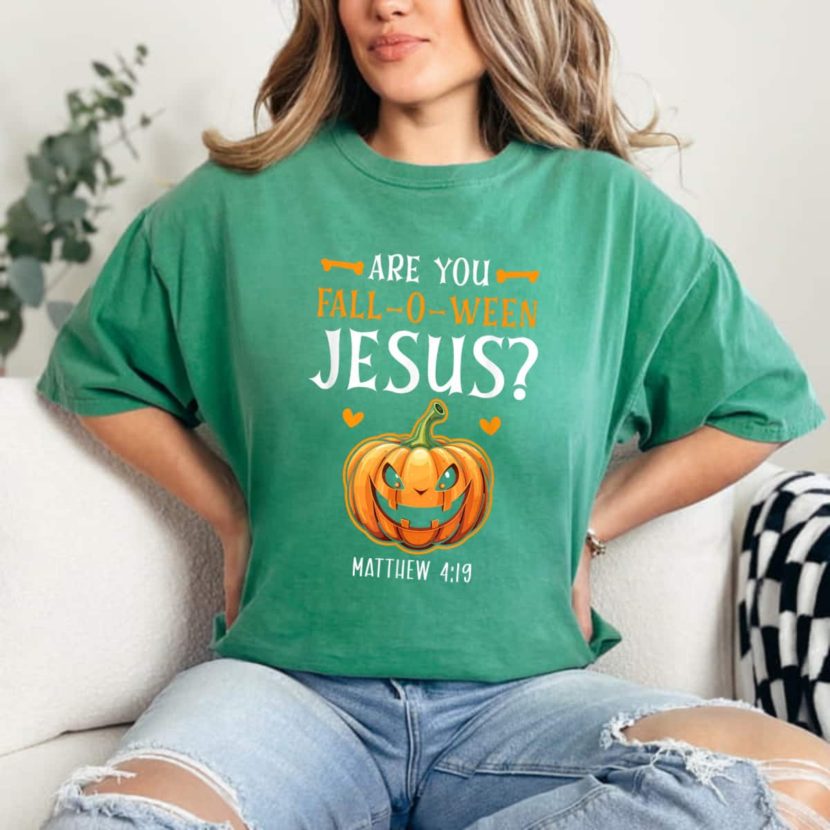 Christian Halloween Jesus Christ Trick Or Treat Christianity T-Shirt