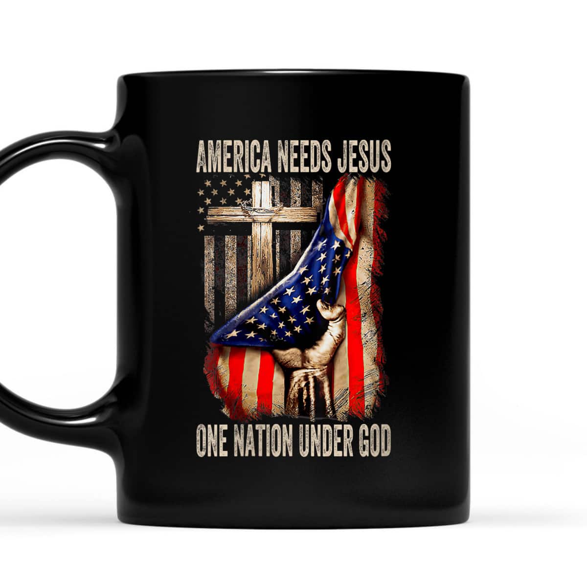 America Needs Jesus One Nation Under God American Flag T-Shirt America Needs Jesus One Nation Under God American Flag T-Shirt