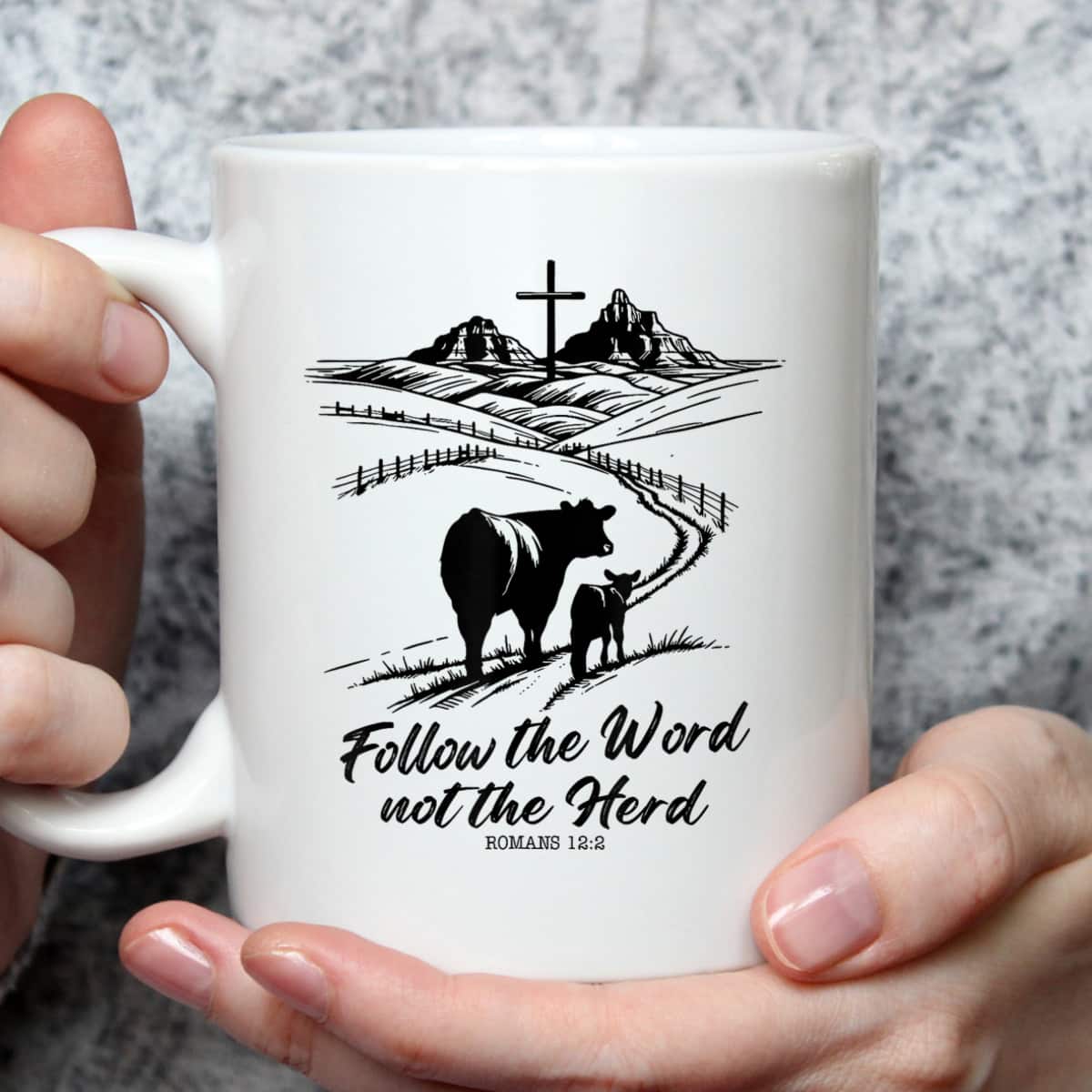 Follow The Word Not The Herd Christian Religious T-Shirt Follow The Word Not The Herd Christian Religious T-Shirt