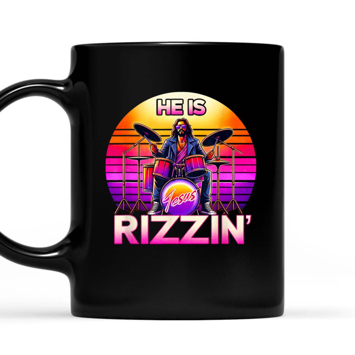 He Is Rizzin' Jesus Has Rizzen Retro Christian Band Funny T-Shirt He Is Rizzin' Jesus Has Rizzen Retro Christian Band Funny T-Shirt