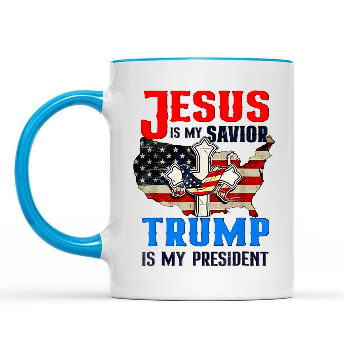 Jesus Is My Savior Trump Is My President US Flag T-Shirt Jesus Is My Savior Trump Is My President US Flag T-Shirt
