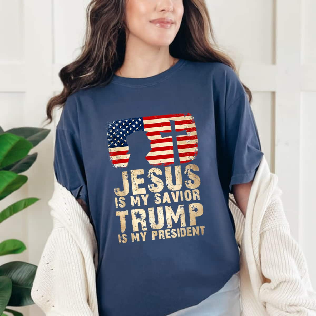 Jesus Is My Savior Trump Is My President Support Trump T-Shirt