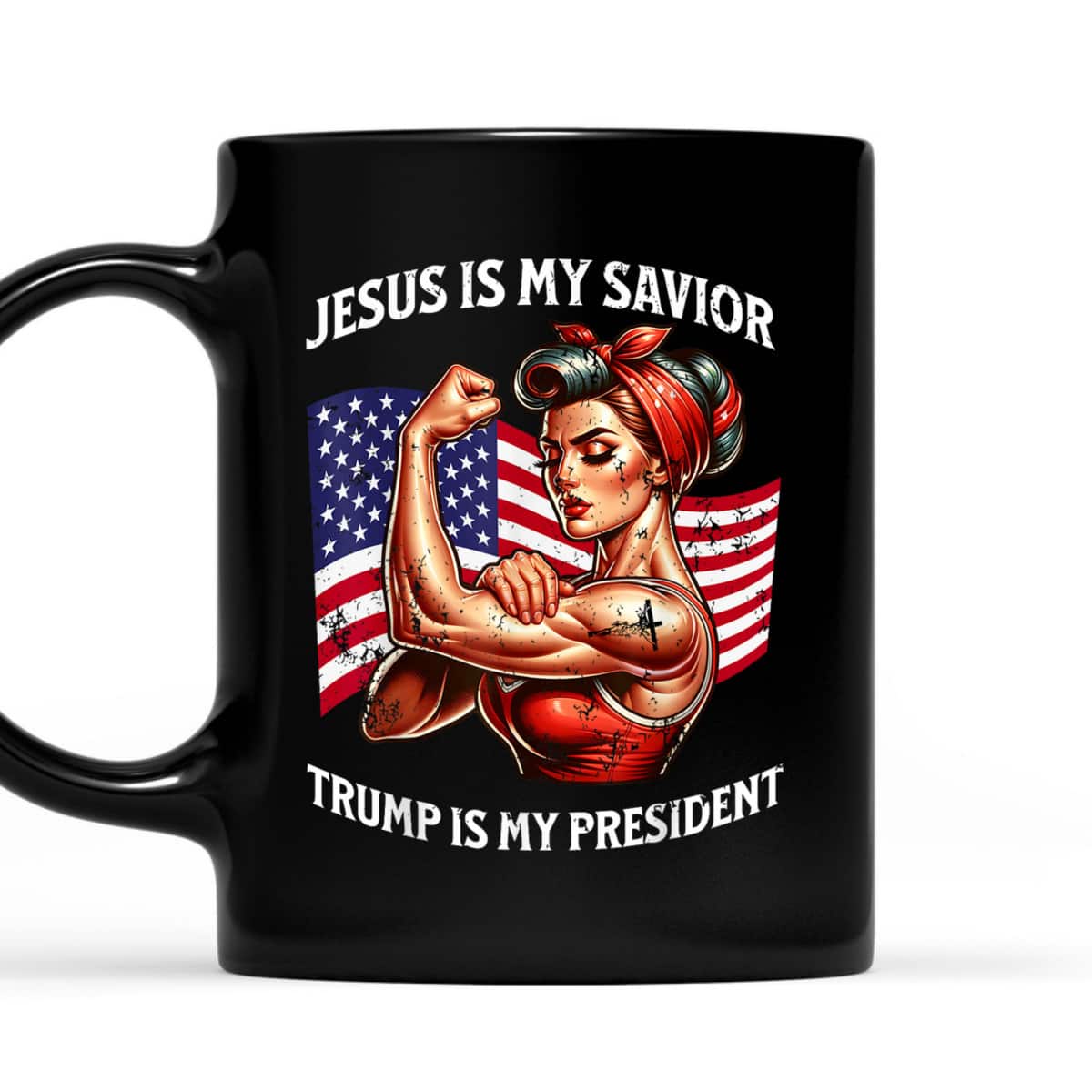 Jesus Is My Savior Trump Is My President USA Patriots T-Shirt Jesus Is My Savior Trump Is My President USA Patriots T-Shirt