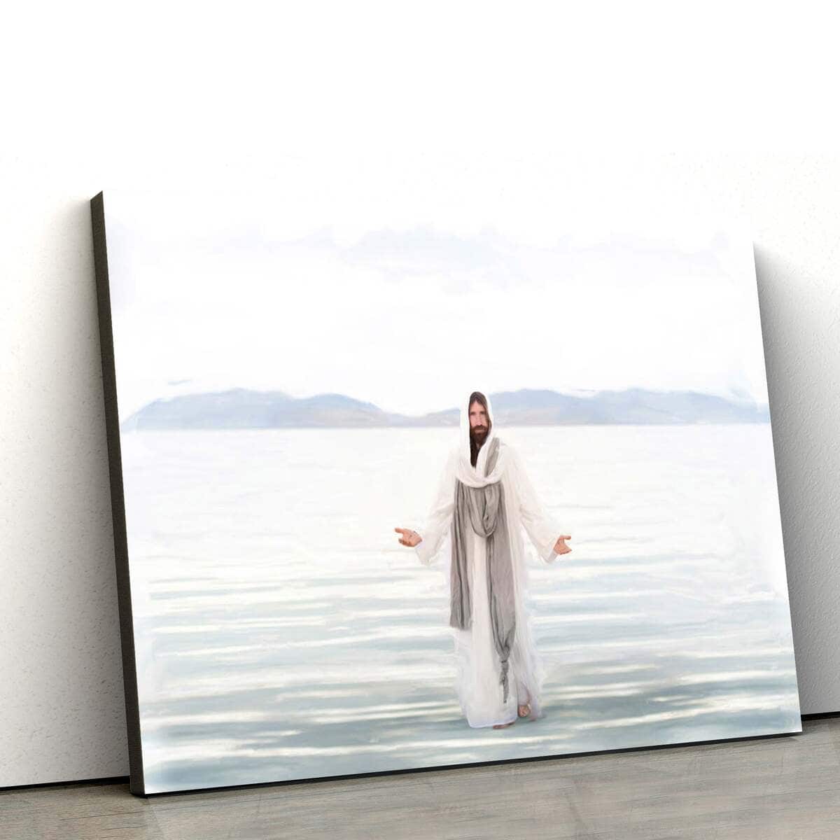 Jesus Walks On Water Jesus Christ Art Jesus Christian Canvas Wall Art Jesus Walks On Water Jesus Christ Art Jesus Christian Canvas Wall Art