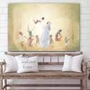 Jesus Loves The Little Children Jesus Christ Art Jesus Christian Canvas Wall Art Jesus Loves The Little Children Jesus Christ Art Jesus Christian Canvas Wall Art