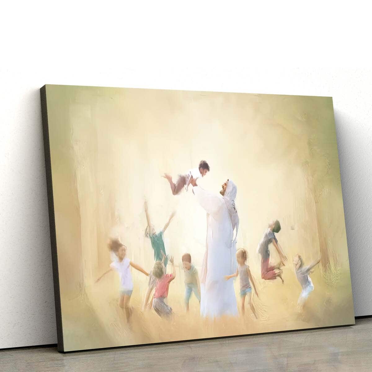 Jesus Loves The Little Children Jesus Christ Art Jesus Christian Canvas Wall Art Jesus Loves The Little Children Jesus Christ Art Jesus Christian Canvas Wall Art