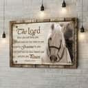 The Lord Bless You And Keep You Horse Farmhouse Christian Canvas Wall Art