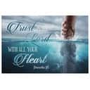 Trust In The Lord With All Your Heart Proverbs 35 Bible Verse Canvas Wall Art