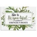 She Is Beyoutiful Clothed In Strength & Dignity Canvas Wall Art