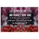 Peace I Leave With You John 1427 Christian Canvas Wall Art