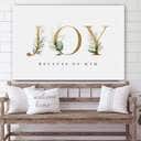 Joy Because Of Him Jesus Christ Art Jesus Christian Canvas Wall Art Joy Because Of Him Jesus Christ Art Jesus Christian Canvas Wall Art