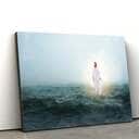 Jesus Walking Across A Stormy Sea Jesus Christ Art Jesus Christian Canvas Wall Art Jesus Walking Across A Stormy Sea Jesus Christ Art Jesus Christian Canvas Wall Art