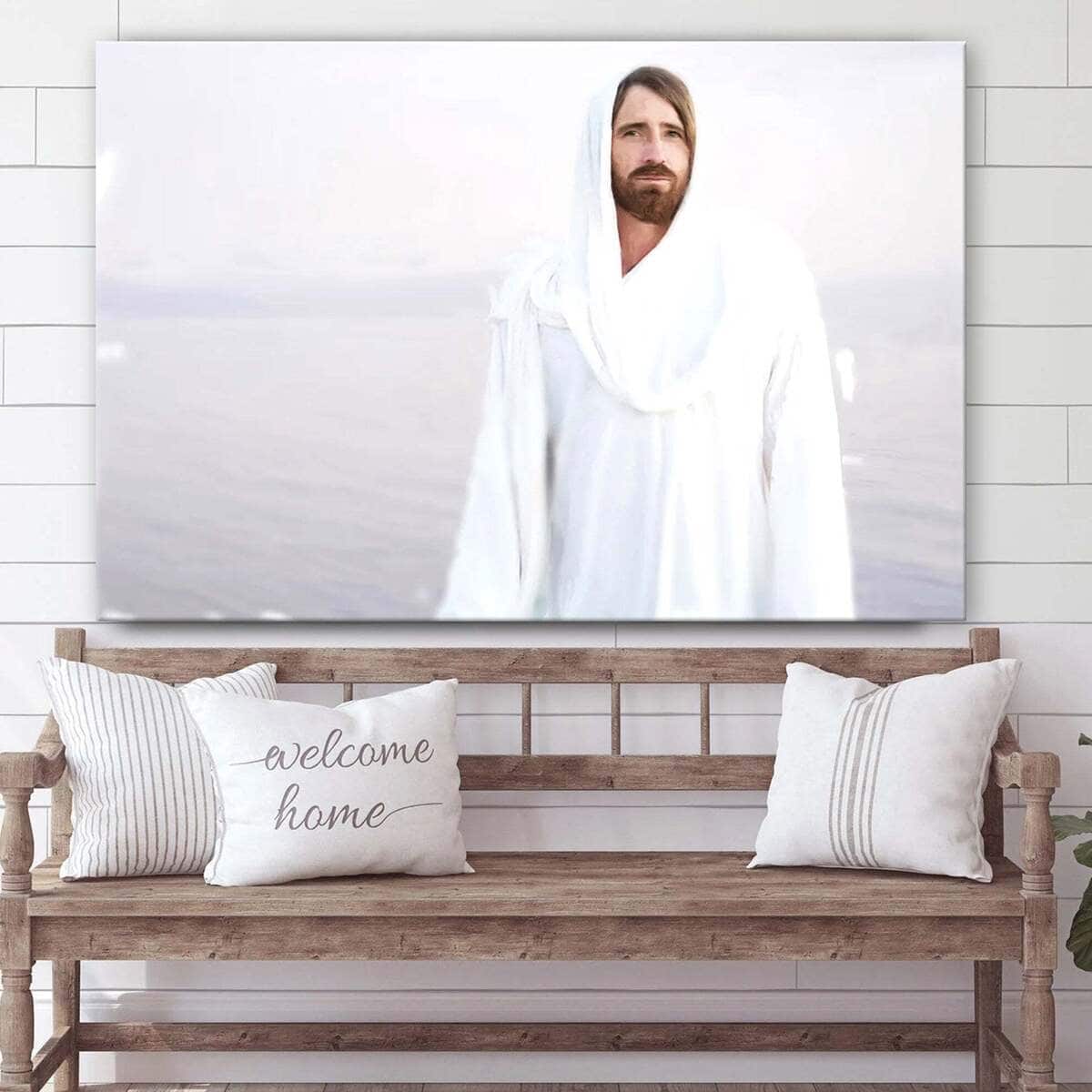 Jesus Standing In Front Of A Body Of Water Jesus Christ Art Jesus Christian Canvas Wall Art Jesus Standing In Front Of A Body Of Water Jesus Christ Art Jesus Christian Canvas Wall Art