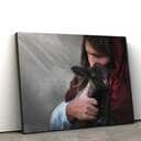 Jesus Holding A Lamb Jesus Christ Art Jesus Christian Canvas Wall Art