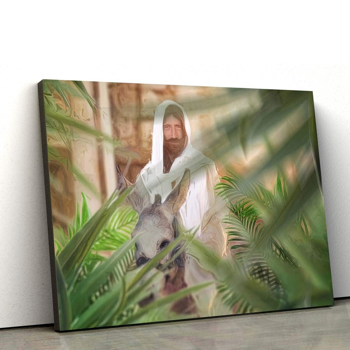 Jesus Christ Art Christian Garden Religious Portrait Canvas Wall Art Gift