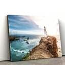 Jesus Christ Standing On Stone Jesus Christ Art Jesus Christian Canvas Wall Art