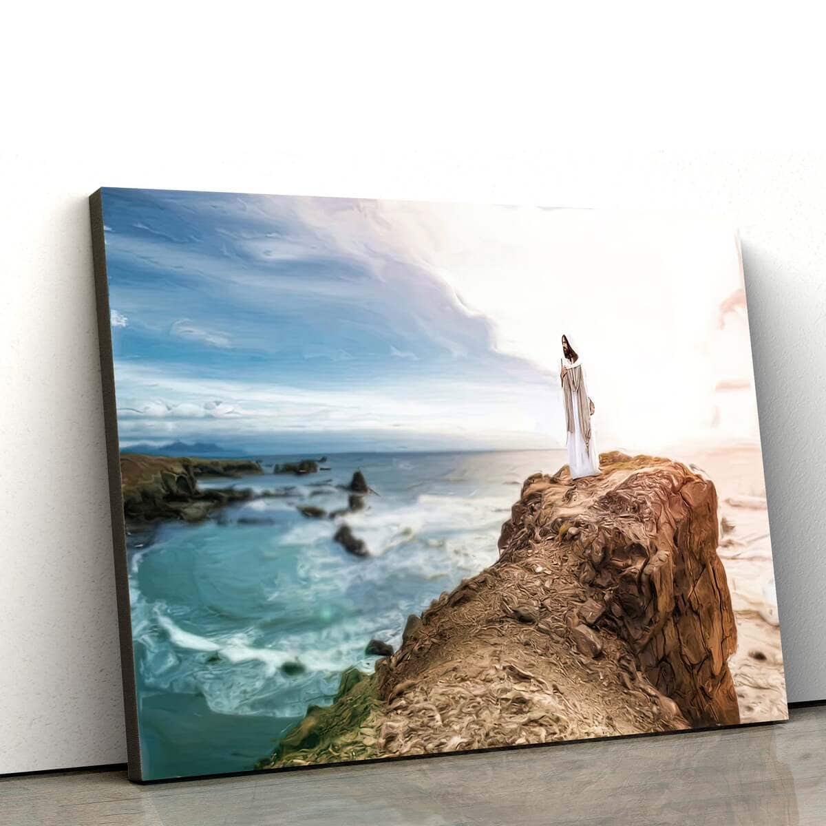 Jesus Christ Standing On Stone Jesus Christ Art Jesus Christian Canvas Wall Art Jesus Christ Standing On Stone Jesus Christ Art Jesus Christian Canvas Wall Art