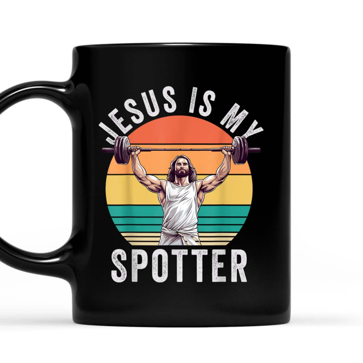 Jesus Is My Spotter Funny Christian Weightlifting Gym T-Shirt Jesus Is My Spotter Funny Christian Weightlifting Gym T-Shirt