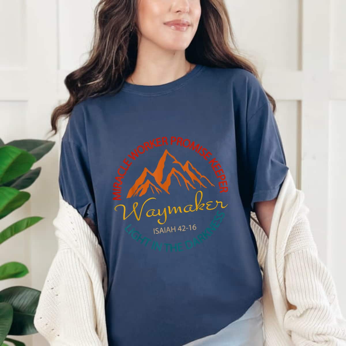 Christian Bible Verse Waymaker Miracle Worker T-Shirt Christian Bible Verse Waymaker Miracle Worker T-Shirt
