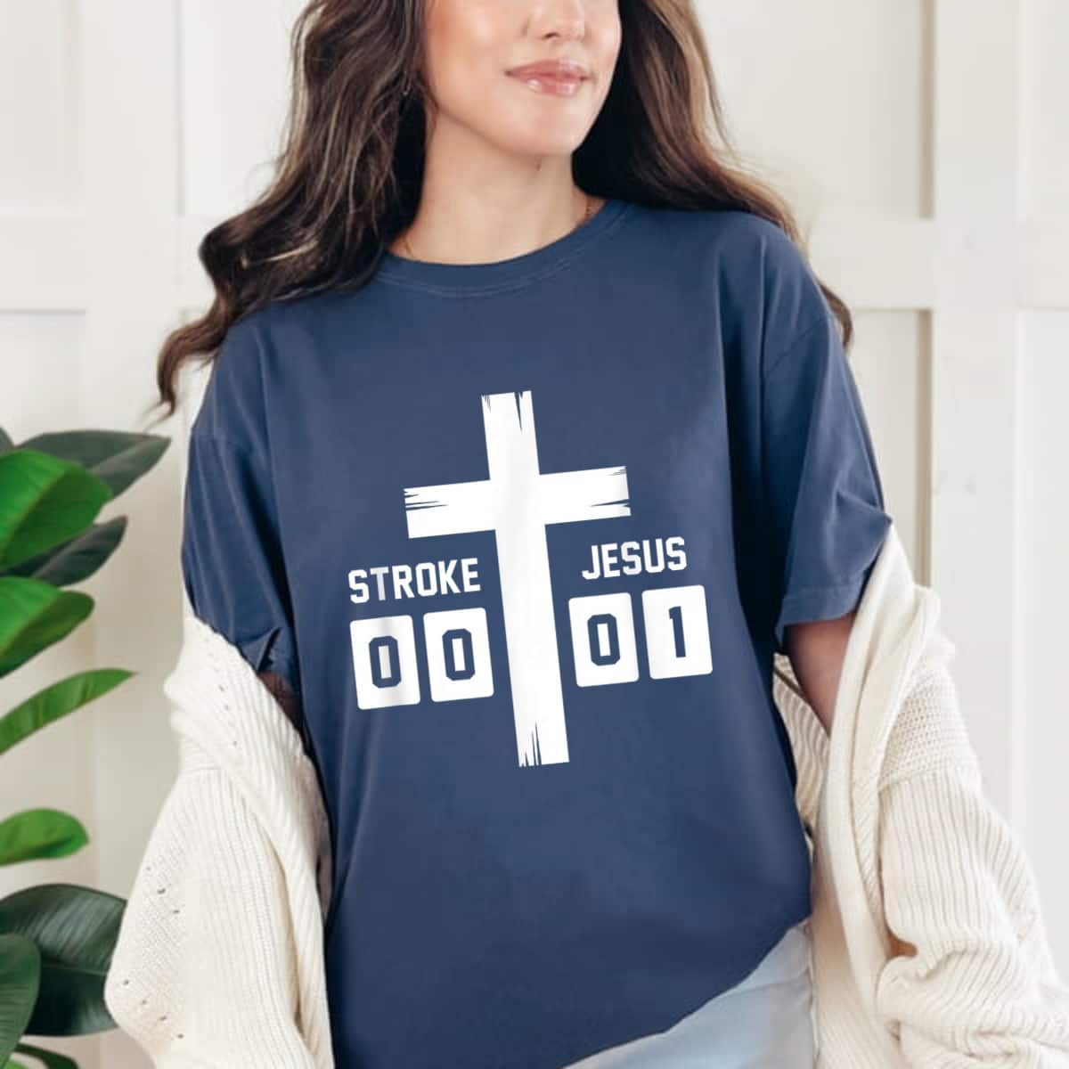 Stroke Awareness Stroke 00 Jesus 01 Christian Believers T-Shirt Stroke Awareness Stroke 00 Jesus 01 Christian Believers T-Shirt