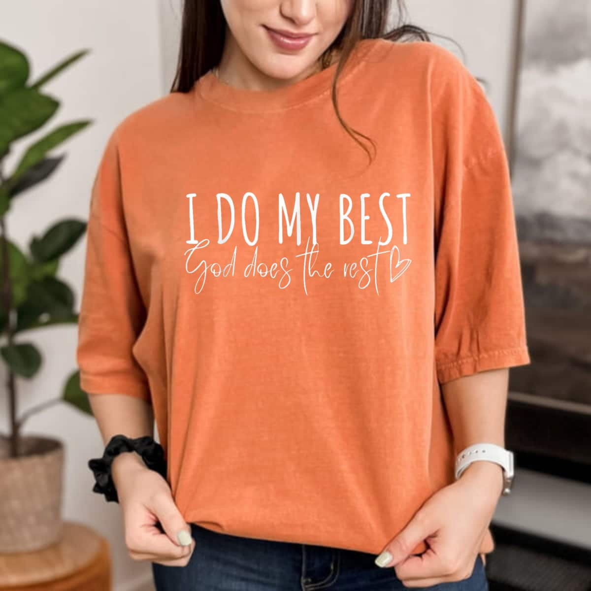 I Do My Best God Does The Rest Faith Christian Jesus T-Shirt