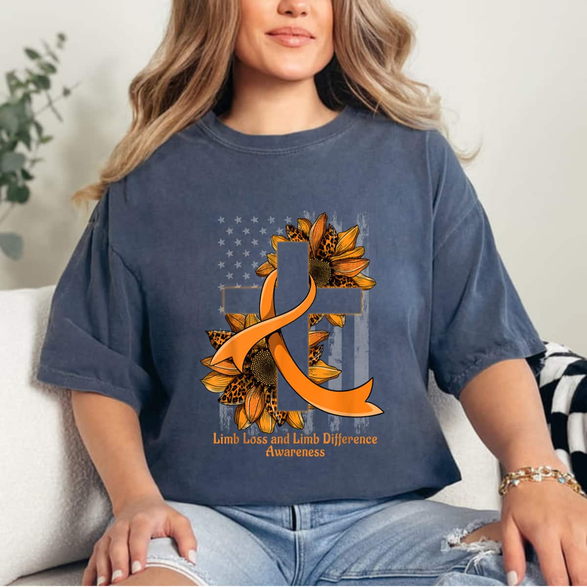 Christian Cross Limb Loss And Limb Difference Awareness T-Shirt Christian Cross Limb Loss And Limb Difference Awareness T-Shirt
