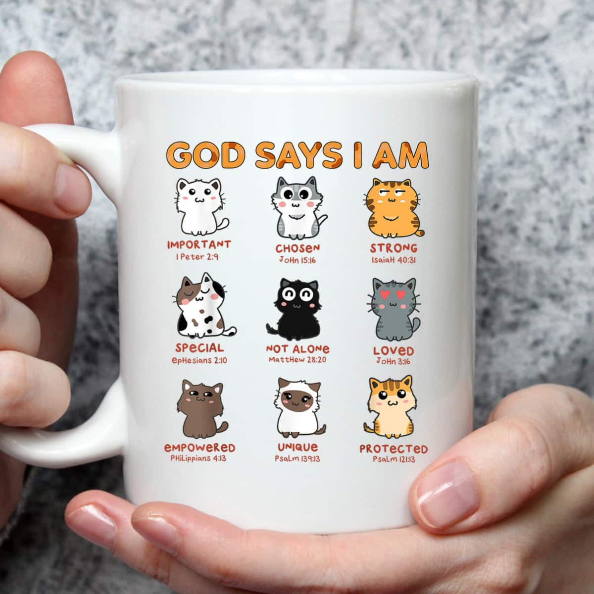 God Says I Am Kitten Cat Funny Cats Bible Verse Christian T-Shirt God Says I Am Kitten Cat Funny Cats Bible Verse Christian T-Shirt