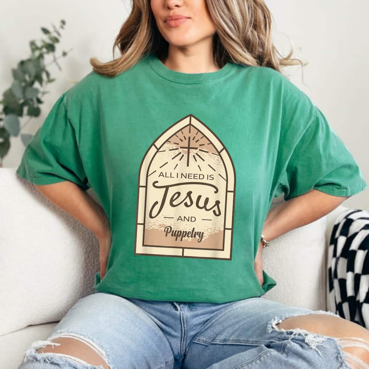 I Love Jesus And Puppetry Christian Puppet Lover T-Shirt