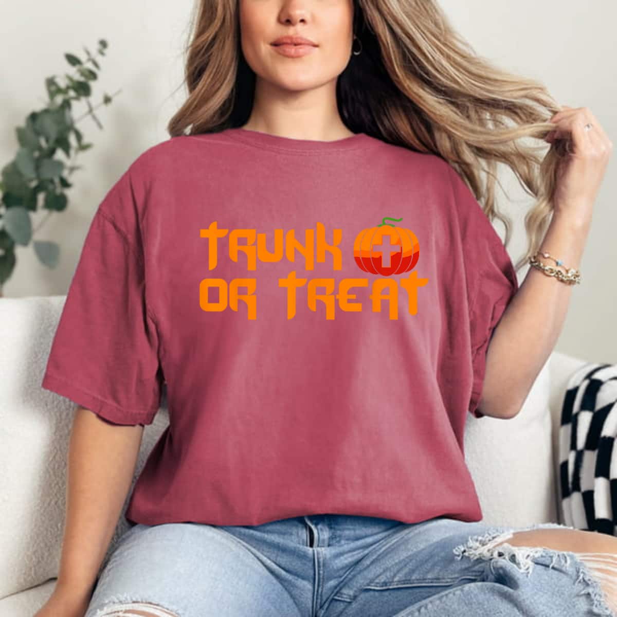 Trunk Or Treat Halloween Costume Christian Pumpkin Church T-Shirt Trunk Or Treat Halloween Costume Christian Pumpkin Church T-Shirt