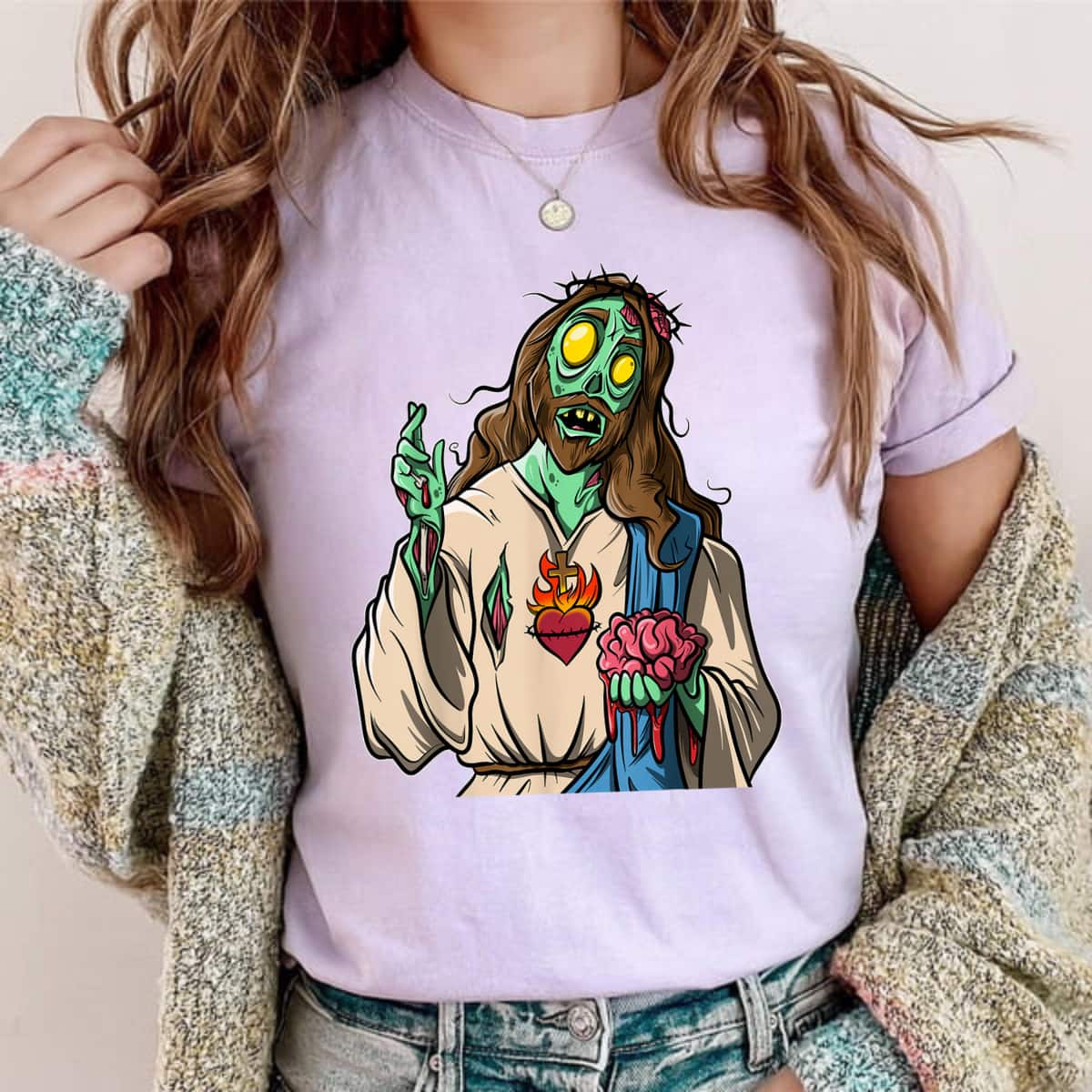 Zombie Jesus Halloween Funny Christian Religious T-Shirt Zombie Jesus Halloween Funny Christian Religious T-Shirt