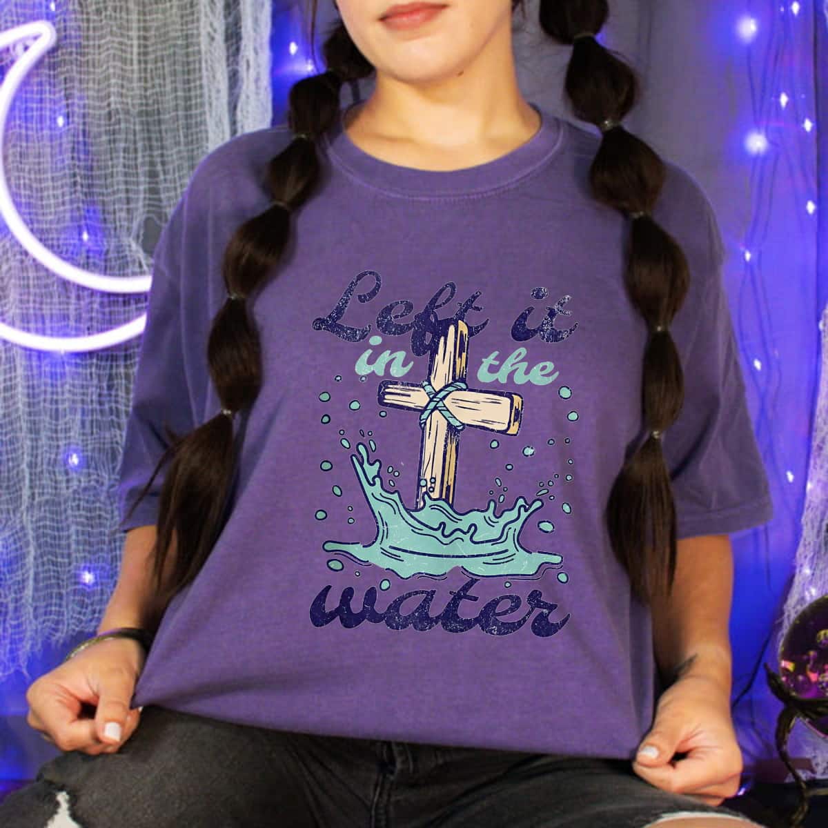 Christian Cross Left It In The Water T-Shirt Christian Cross Left It In The Water T-Shirt