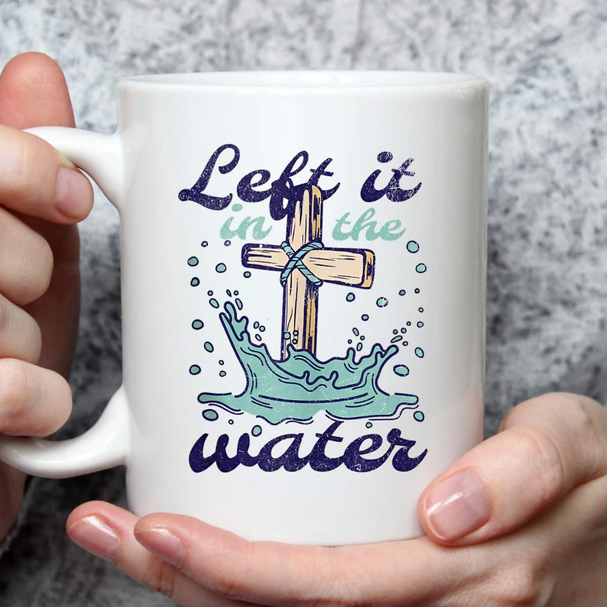 Christian Cross Left It In The Water T-Shirt Christian Cross Left It In The Water T-Shirt