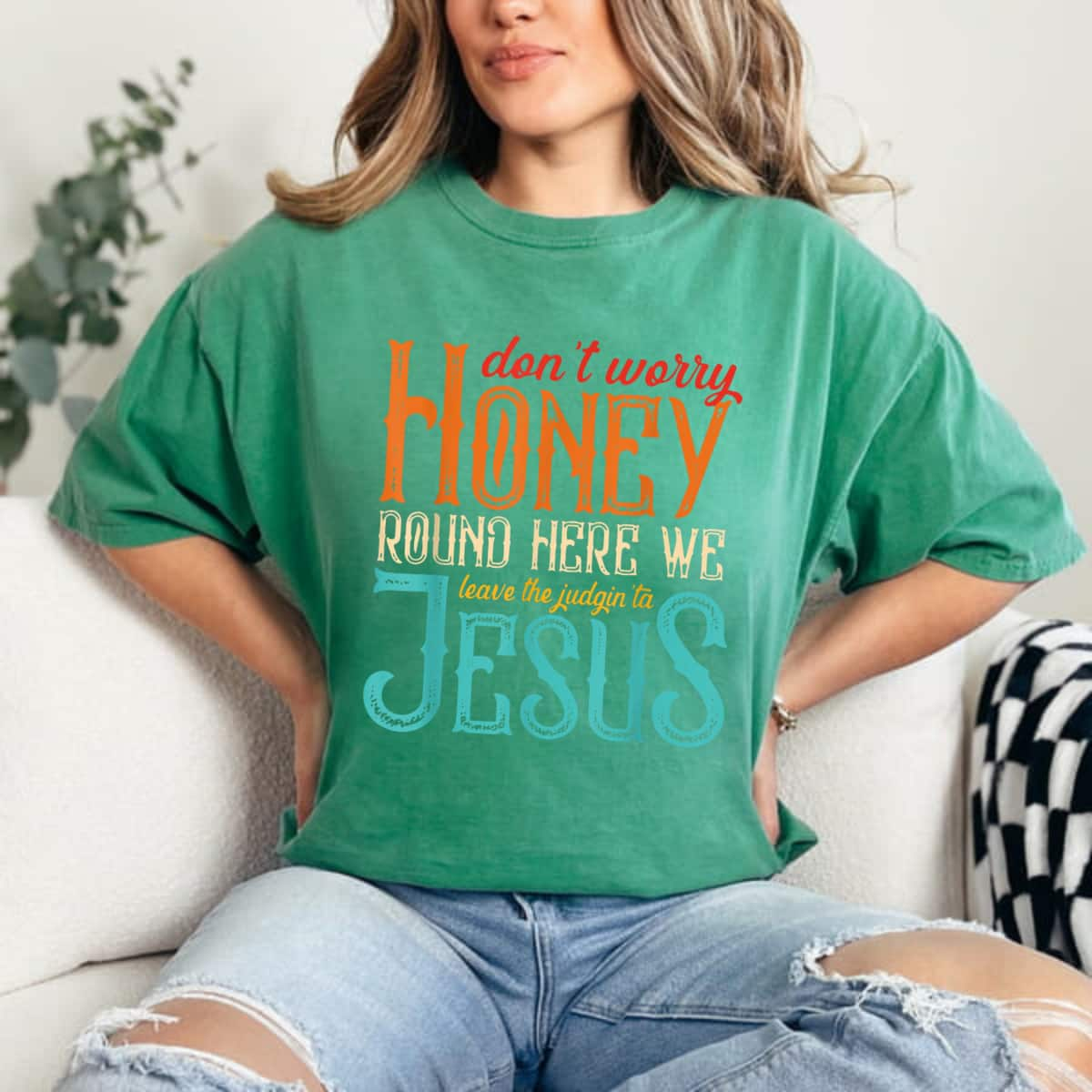 Leave The Judging To Jesus Christian Religious Faith T-Shirt