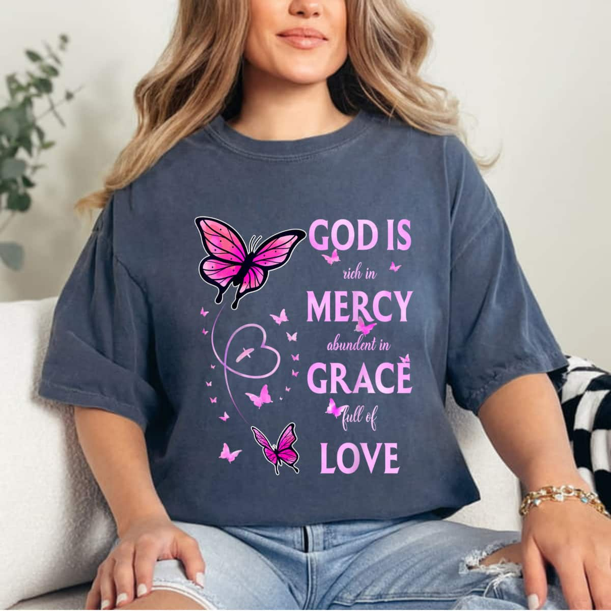 God Is Full Of Grace Mercy And Love Christian T-Shirt