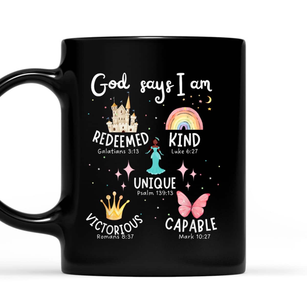 God Says I Am Princess Cute Christian Faith T-Shirt God Says I Am Princess Cute Christian Faith T-Shirt