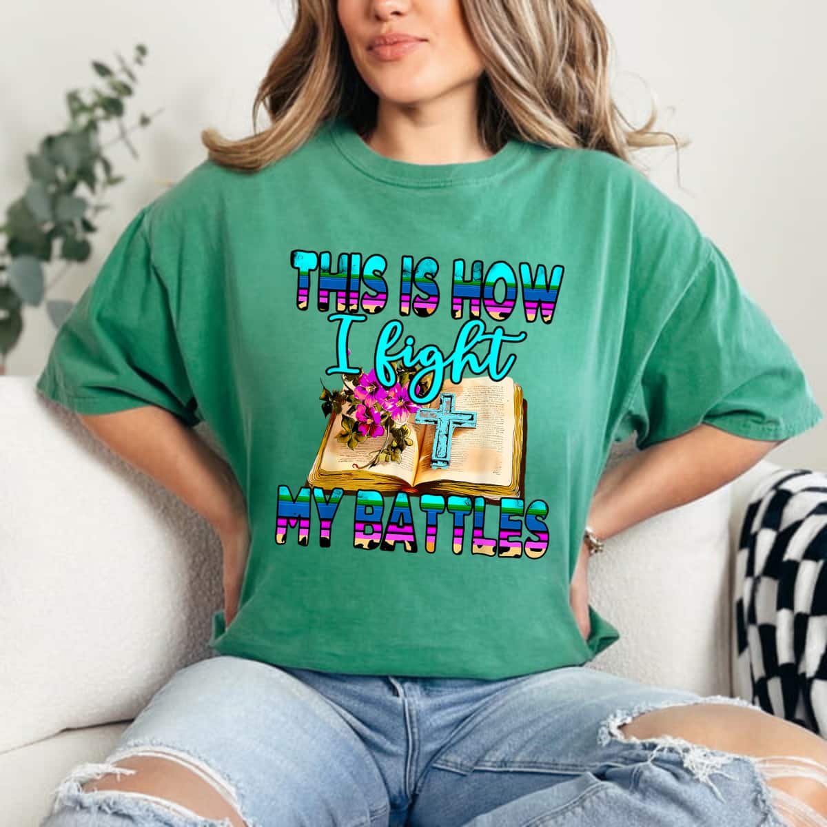 This Is How I Fight My Battles Leopard Cross Christian Jesus T-Shirt This Is How I Fight My Battles Leopard Cross Christian Jesus T-Shirt