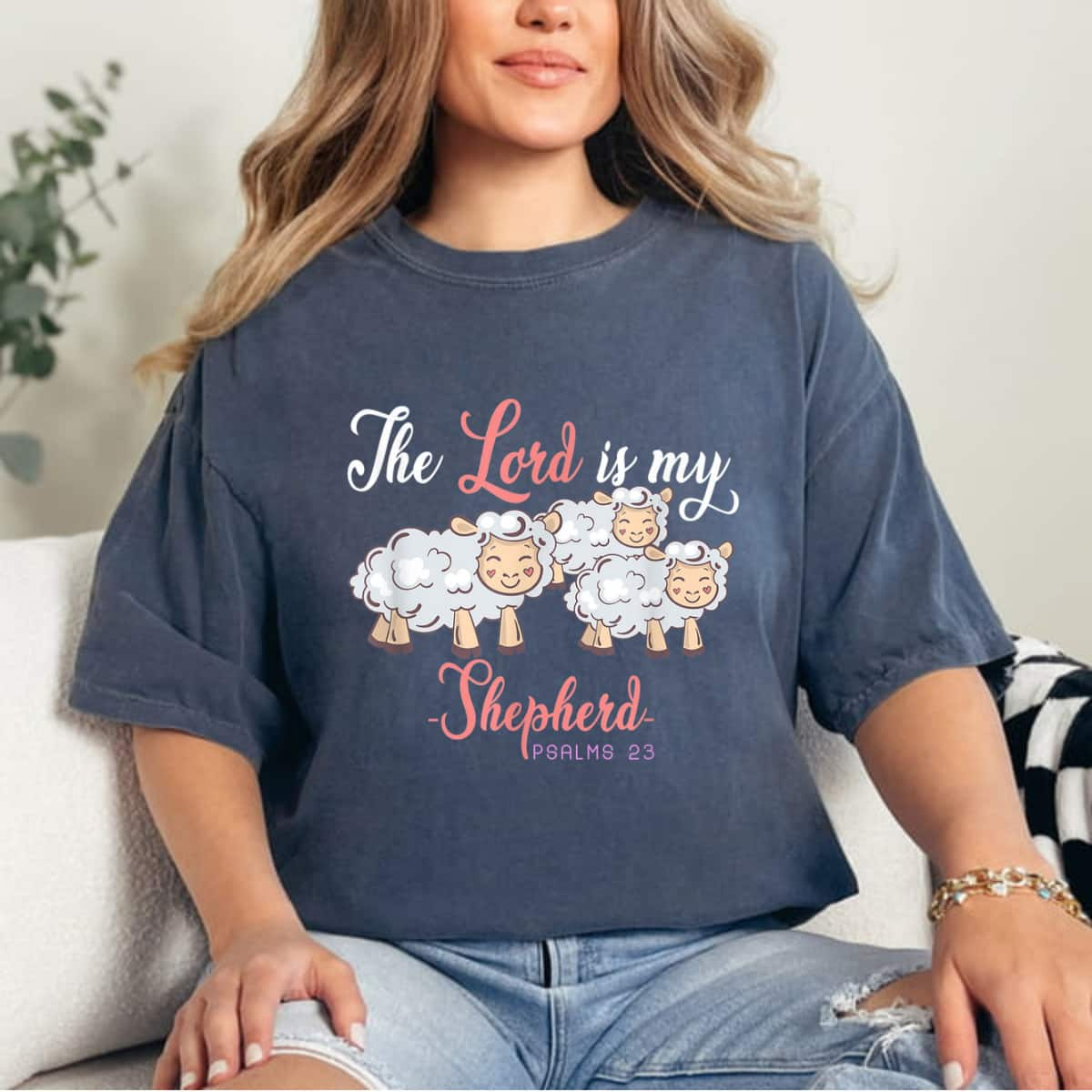 The Lord Is My Shepherd Bible Verse Christian Religious T-Shirt