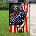 Trucker Christian Religious US Jesus Garden Flag Trucker Christian Religious US Jesus Garden Flag